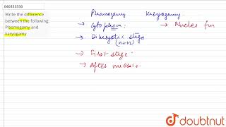 Write the difference between the following Plasmogamy and karyogamy  CLASS 9  CLASSIFICATION [upl. by Tereb]