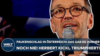 ÖSTERREICH Paukenschlag bei der Wahl Das gab es vorher noch nie FPÖ triumphiert mit Herbert Kickl [upl. by Atikim]