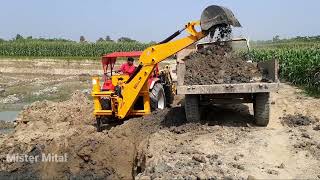 Tractor वाला JCB  Bull Backhoe Loader  Mahindra Novo 605 Performance किसान का साथी Mister Mital [upl. by Adan]