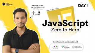 Day 1  Introduction to JavaScript Variables amp Operators  JavaScript Zero to Hero 5 Days [upl. by Gilliam]