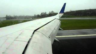 PAE HD VERY RARE Continental Airlines 757300 Landing Paine Field Everett Boeing [upl. by Meriel]