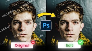 How to Remove WATERMARKS From Any Photo Using Photoshop [upl. by Tteltrab]