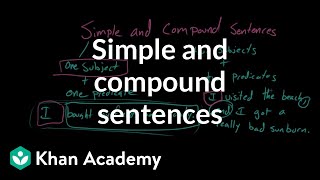 Simple and compound sentences  Syntax  Khan Academy [upl. by Virendra]