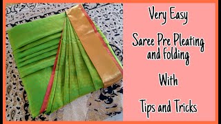 Saree Pre Pleating Saree Draping Ready Pleated Saree Saree Wear [upl. by Yarw932]