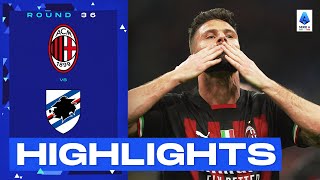 MilanSampdoria 51  Milan tear Samp to shreds Goals amp Highlights  Serie A 202223 [upl. by Baggett]