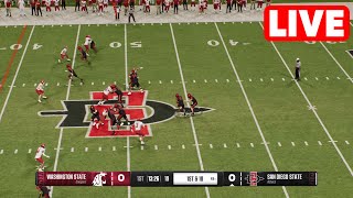 NCAAF LIVE🔴 Washington State Cougars vs San Diego State Aztecs  Week 9  2024 College Football 25 [upl. by Ecnerual]