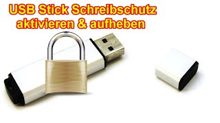 USB Stick Schreibschutz aufheben amp aktivieren Anleitung Schreibschutz entfernen löschen einstellen [upl. by Atima360]