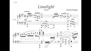 Charlie Chaplin  Limelight for Piano [upl. by Atinaw]