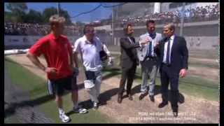 Piers Morgan faces Brett Lee LONG VERSION  201314 Ashes [upl. by Masson]