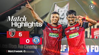 Match Highlights  NorthEast United FC 50 JamshedpurFC  MW 6  ISL 202425 [upl. by Gwenneth]