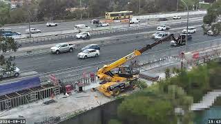 Warringah Freeway Upgrade time lapse  Thursday 12 September 2024 [upl. by Pepillo698]