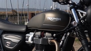 2022 Triumph Street Twin Test Ride Review  Suffolk Triumph  The Quest Continues [upl. by Refitsirhc]