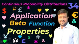 Application of Beta Function  Application of Properties of Beta Function [upl. by Luckin]