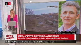 ȘEFUL ARMATEI BRITANICE AVERTIZEAZĂ PE BRITANICI SĂ SE PREGĂTEASCĂ DE RĂZBOIȘtiri B1TV25 ian 2024 [upl. by Nitsirk952]