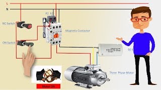 3 Phase motor With Single Phase power Supply motor Running  3 phase Motor  Earthbondhon [upl. by Audette]