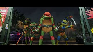 Teenage Mutant Ninja Turtles Mutant Mayhem quotNo Diggityquot Fight Scene 60FPS [upl. by Oralla]