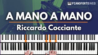 A MANO A MANO  Riccardo Cocciante Piano Tutorial 🎹 [upl. by Eiramenna]