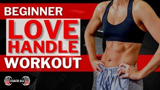 BEGINNER Love Handle Workout with a DUMBBELL 10 min  Plus Form Guide by Coach Ali [upl. by Oderfigis]