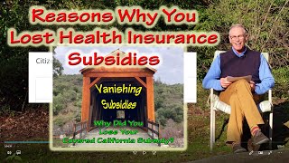 Reasons Why You Lost Covered California Subsidy [upl. by Nunes674]