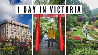 VISITING VICTORIA BC in 1 DAY  Butchart Gardens  Afternoon Tea  Downtown Victoria Tour [upl. by Ettesus]