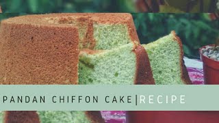 Pandan CHIFFON CAKE Recipe [upl. by Garnet]