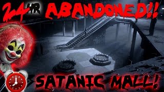 24 HOUR OVERNIGHT CHALLENGE AT SCARY ABANDONED LUXURY MALL  SATANIC RITUAL FOUND  MOE SARGI [upl. by Nmutua]