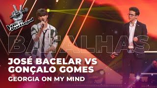 José Bacelar vs Gonçalo Gomes  quotGeorgia On My Mindquot Batalhas  The Voice Portugal 2023 [upl. by Asoj]