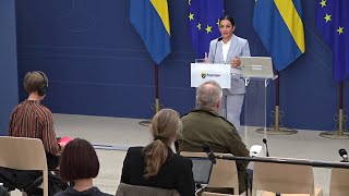 Kulturministern presenterar Kulturdepartementets delar av regeringens budgetproposition 2024 [upl. by Narayan]