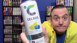 NO FIZZ Celsius Blue Razz Lemonade noncarbonated energy drink [upl. by Tait244]