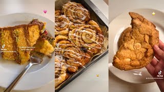 aesthetic baking tiktok compilation 👩‍🍳🧁  recipe video compilation [upl. by Sualokcin874]