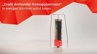 Draht drehender Homopolarmotor  einen Elektromotor selbst bauen  Cornelsen Experimenta  2020 [upl. by Anelliw545]