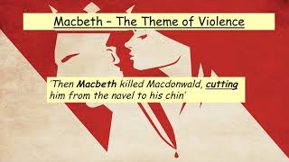 Theme Of Violence In Macbeth [upl. by Enaitsirk780]