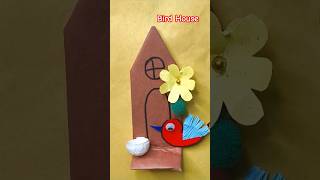 Easy Bird House craft New Creative Craft ideas for kids house birds trending shorts viral [upl. by Yasmin449]