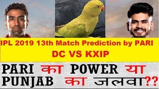 IPL 2019 Live Prediction  13th Match T20 DC VS KXIP by Parrot PARI [upl. by Yde271]