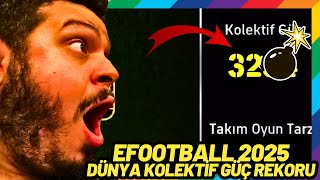 EFOOTBALL 2025 DÜNYA KOLEKTİF GÜÇ REKORU KIRIYORUZ [upl. by Dorcia]