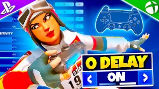 NEW Console 0 DELAY Controller SETTINGS  Sensitivity in Fortnite Chapter 5 [upl. by Nic]