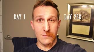 Growing Mustache Timelapse 9 Months [upl. by Enelrac87]