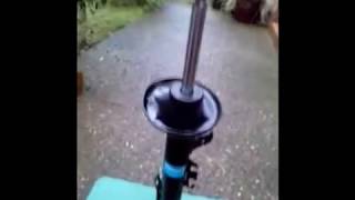 BMW E36 M3 Sachs Super Touring gas shock absorber operation [upl. by Nyltac]