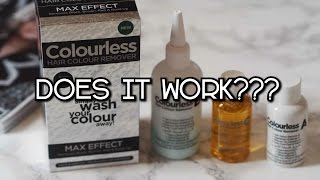 Colourless Hair colour Remover does it work [upl. by Graf]