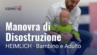 Manovra di Heimlich  Disostruzione BambinoAdulto [upl. by Niamreg389]