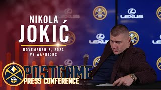 Nikola Jokić Had An EVENTFUL Press Conference  Full Post Game Press Conference 11823 [upl. by Zuliram]