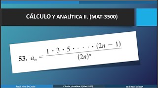 17Convergencia de Sucesiones  Ejercicio 53 y 54 de la Sección 91 Libro de Ron Larson 9na Ed [upl. by Sirraj]