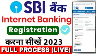 sbi net banking online registration 2023  sbi net banking kaise kare  sbi online [upl. by Einnig]