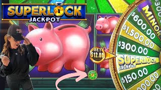 Piggy Bankin’ MADNESS  4X SUPERLOCK JACKPOT WHEELS [upl. by Lonni]