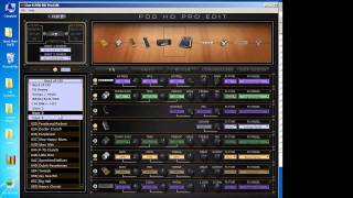 POD HD Edit Software and Customtonecom [upl. by Coltin]