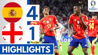 Spain vs Georgia 41 HIGHLIGHTS  EURO 2024 Round of 16 [upl. by Brendon685]