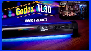 👉 Godox TL30 TUBO Led RGB 🌟 Aprende a ILUMINAR en ESPAÑOL [upl. by Esyned305]