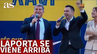 LAPORTA se viene arriba en la presentación de XAVI con el BARÇA  Diario As [upl. by Eniladam932]