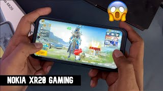 Nokia XR20 BGMI Gaming Test with FPS amp Heating  PUBG Gameplay on RUGGED Smartphone [upl. by Zilef]