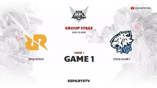 RRQ Hoshi vs EVOS Glory GAME 1 MPL ID S14  EVOS VS RRQ [upl. by Ruenhs938]